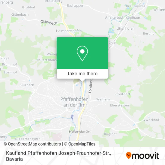Карта Kaufland Pfaffenhofen Joseph-Fraunhofer-Str.