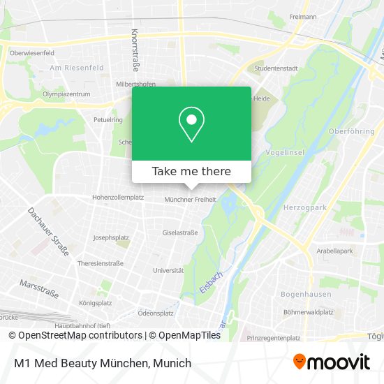 M1 Med Beauty München map