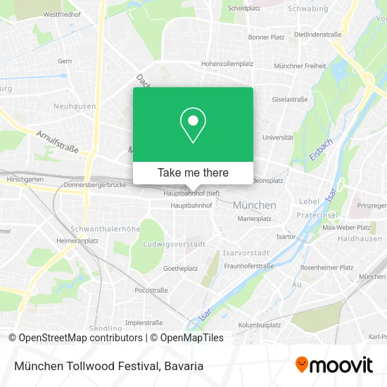 Карта München Tollwood Festival