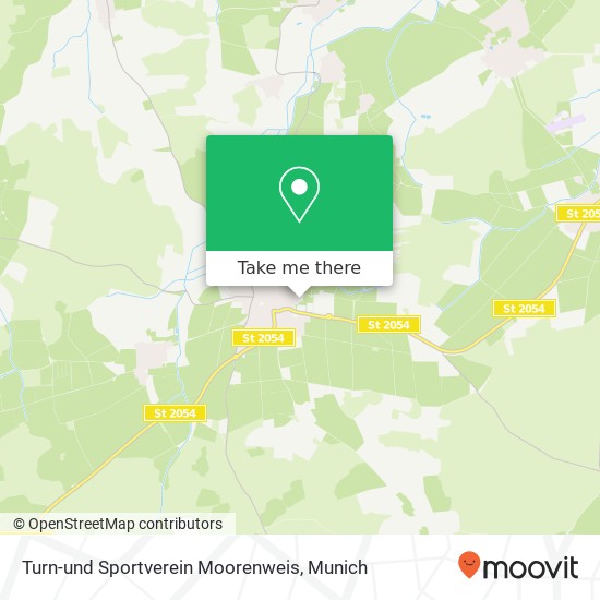 Turn-und Sportverein Moorenweis map