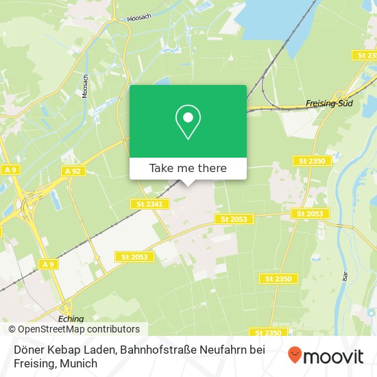 Döner Kebap Laden, Bahnhofstraße Neufahrn bei Freising map