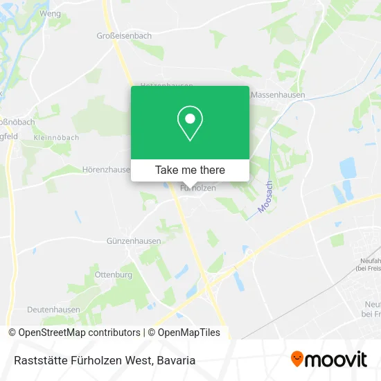 Raststätte Fürholzen West map