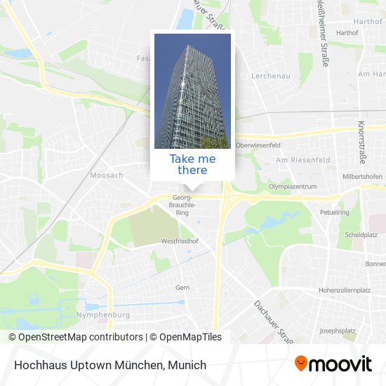 Карта Hochhaus Uptown München