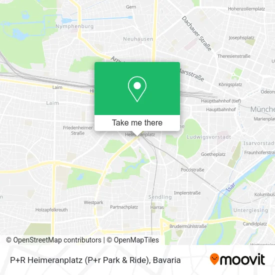 Карта P+R Heimeranplatz (P+r Park & Ride)