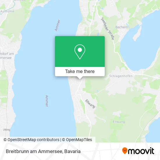 Карта Breitbrunn am Ammersee