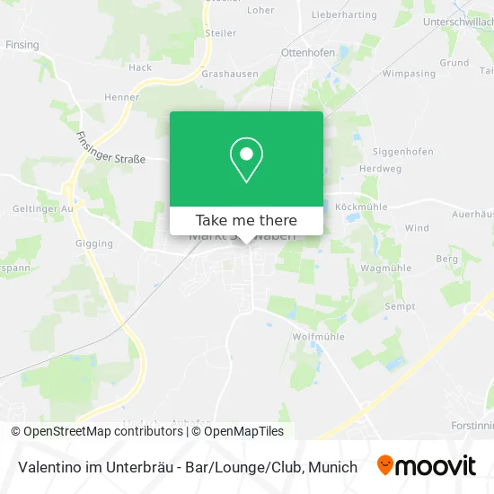 Карта Valentino im Unterbräu - Bar / Lounge / Club