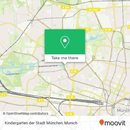 Kindergarten der Stadt München map