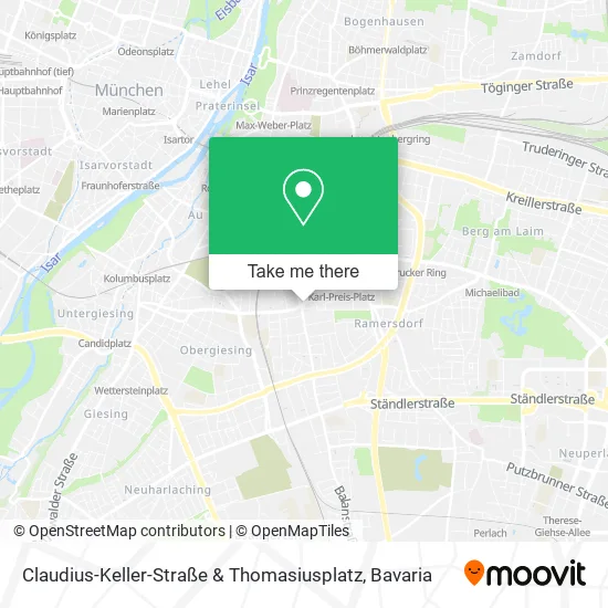 Карта Claudius-Keller-Straße & Thomasiusplatz