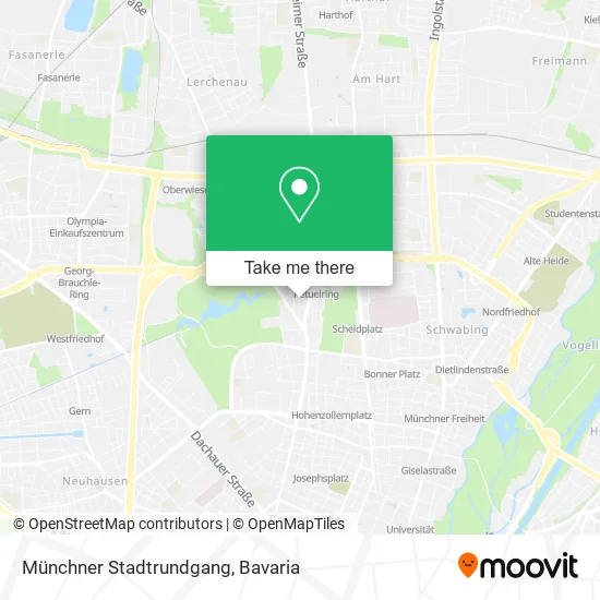 Карта Münchner Stadtrundgang