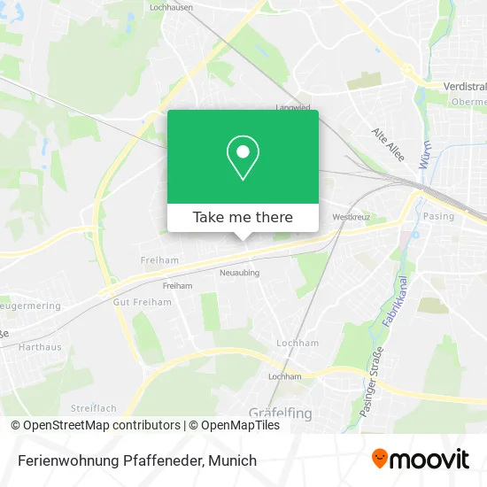 Карта Ferienwohnung Pfaffeneder
