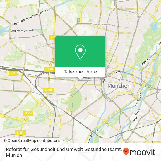 Referat für Gesundheit und Umwelt Gesundheitsamt map