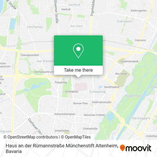 Карта Haus an der Rümannstraße Münchenstift Altenheim