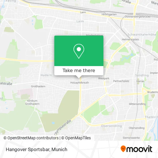 Карта Hangover Sportsbar