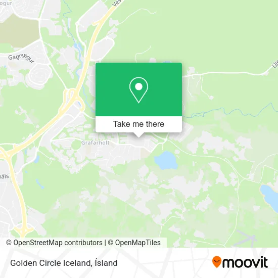 Golden Circle Iceland map