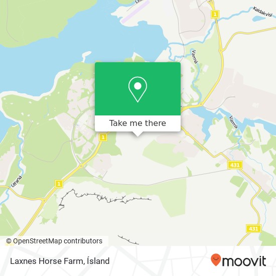 Laxnes Horse Farm map