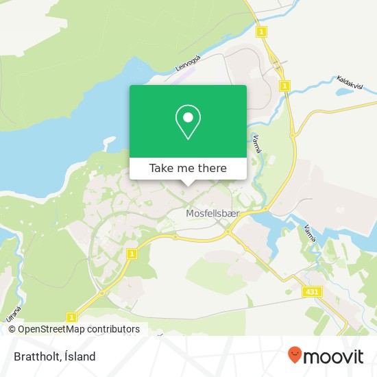 Mapa Brattholt