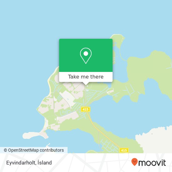 Eyvindarholt map