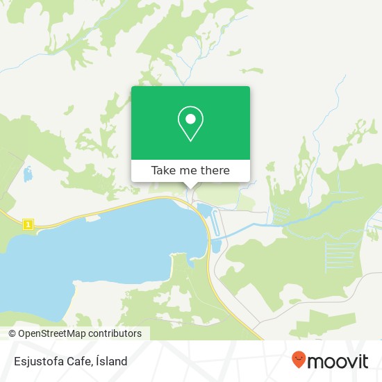 Esjustofa Cafe map