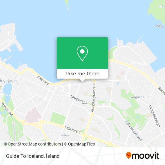 Guide To Iceland map