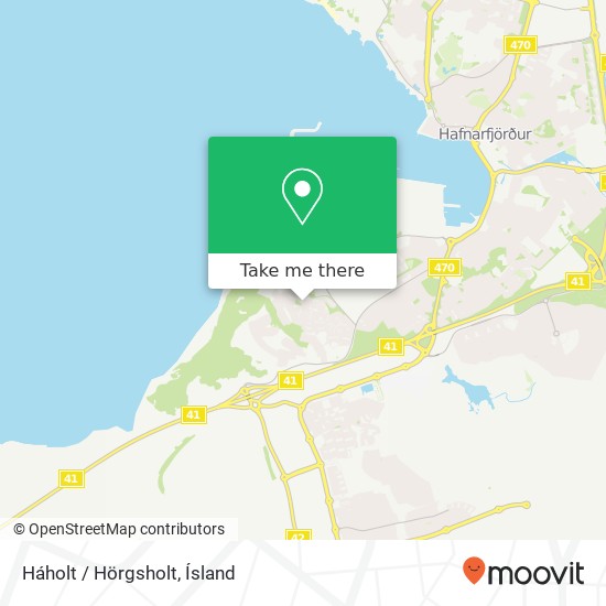 Mapa Háholt / Hörgsholt