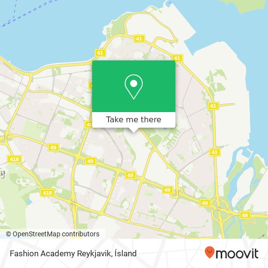 Fashion Academy Reykjavik map