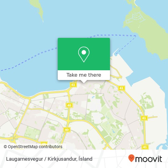 Mapa Laugarnesvegur / Kirkjusandur