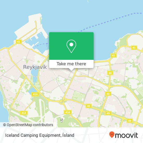 Iceland Camping Equipment map