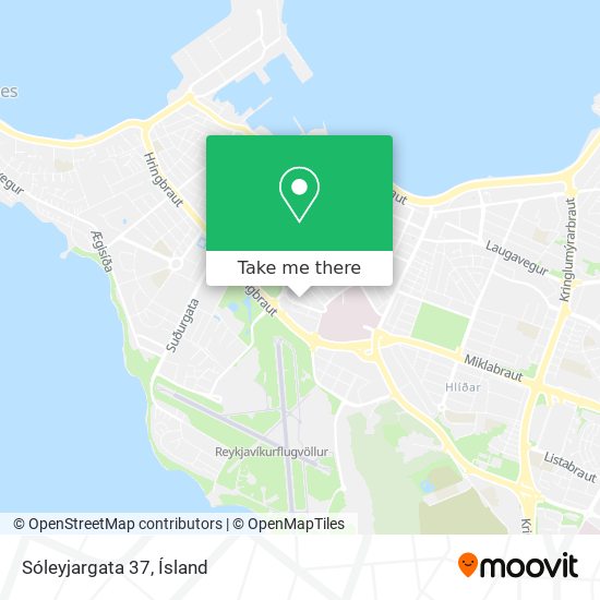 Mapa Sóleyjargata 37