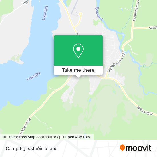 Camp Egilsstaðir map
