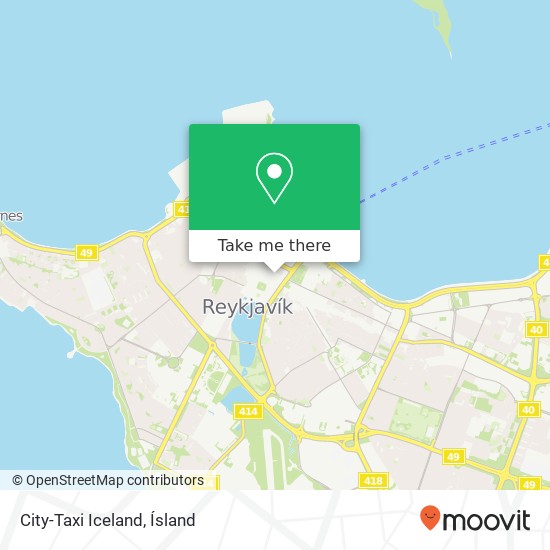 Mapa City-Taxi Iceland