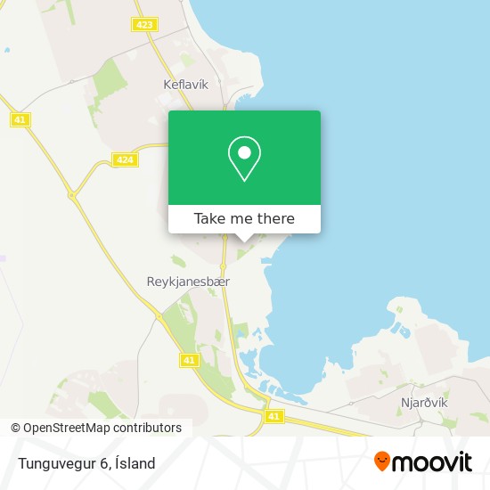 Tunguvegur 6 map
