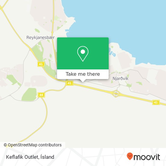 Keflafik Outlet map