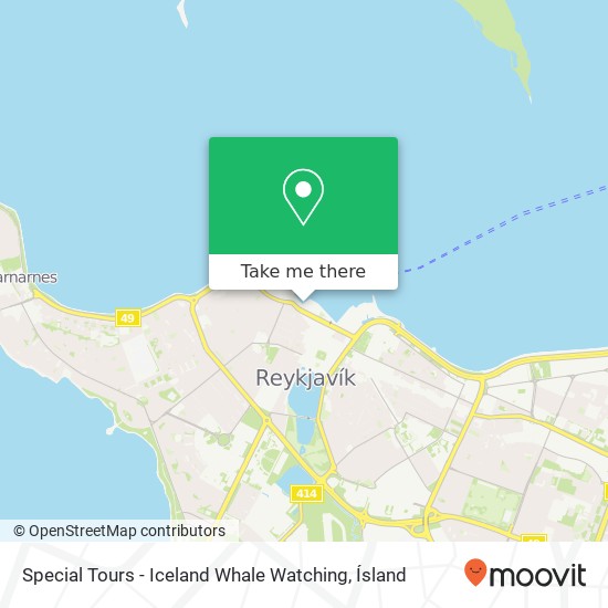 Special Tours - Iceland Whale Watching map