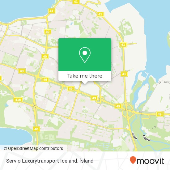 Servio Luxurytransport Iceland map