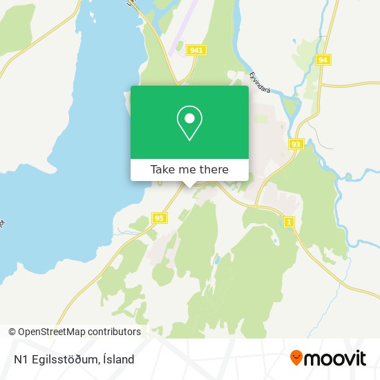 N1 Egilsstöðum map