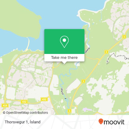 Thorsvegur 1 map