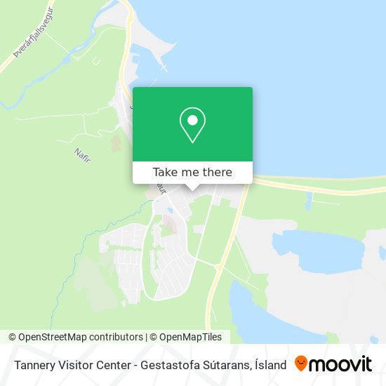Mapa Tannery Visitor Center - Gestastofa Sútarans