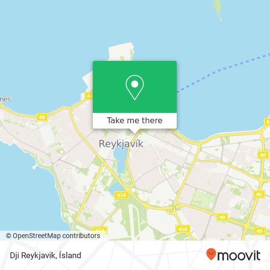 Mapa Dji Reykjavik