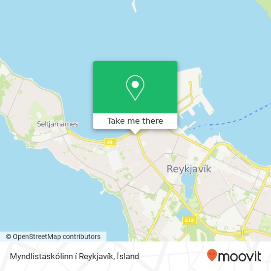 Mapa Myndlistaskólinn í Reykjavík