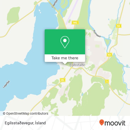 Egilsstaðavegur map