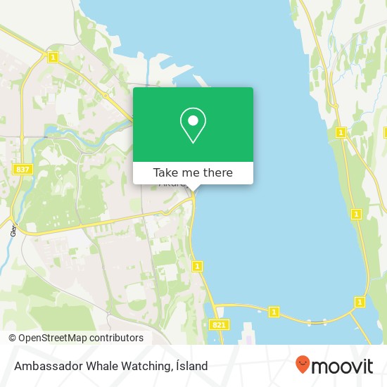 Ambassador Whale Watching map