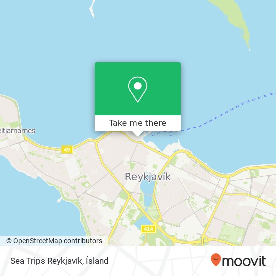 Sea Trips Reykjavík map