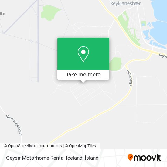 Geysir Motorhome Rental Iceland map