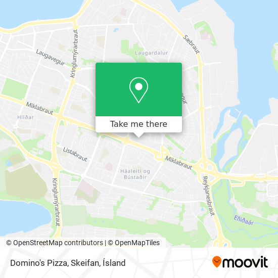 Mapa Domino's Pizza, Skeifan