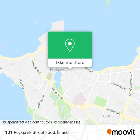 Mapa 101 Reykjavik Street Food