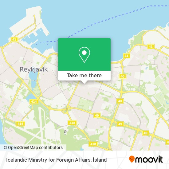 Icelandic Ministry for Foreign Affairs map