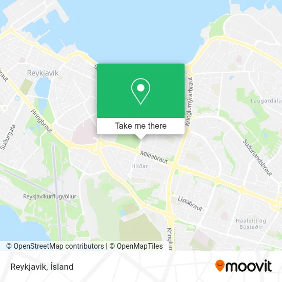 Reykjavik map