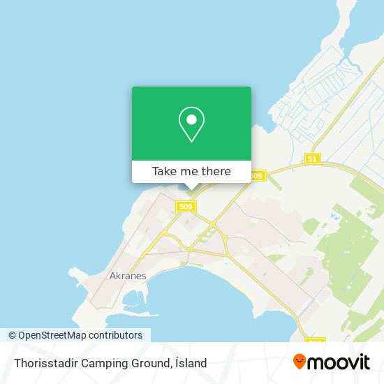 Mapa Thorisstadir Camping Ground