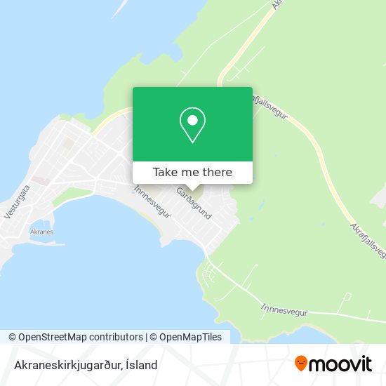 Akraneskirkjugarður map
