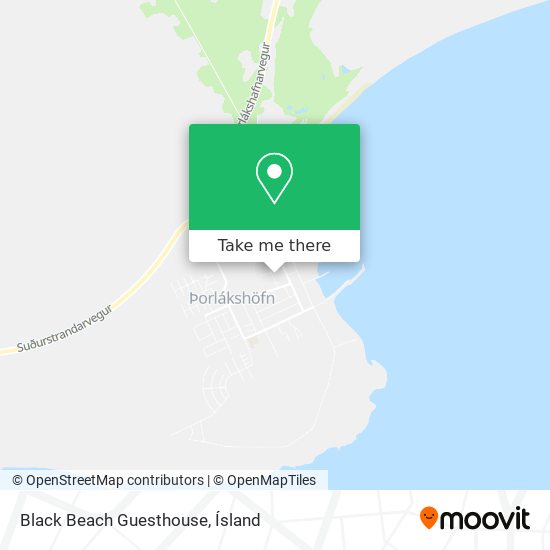 Mapa Black Beach Guesthouse